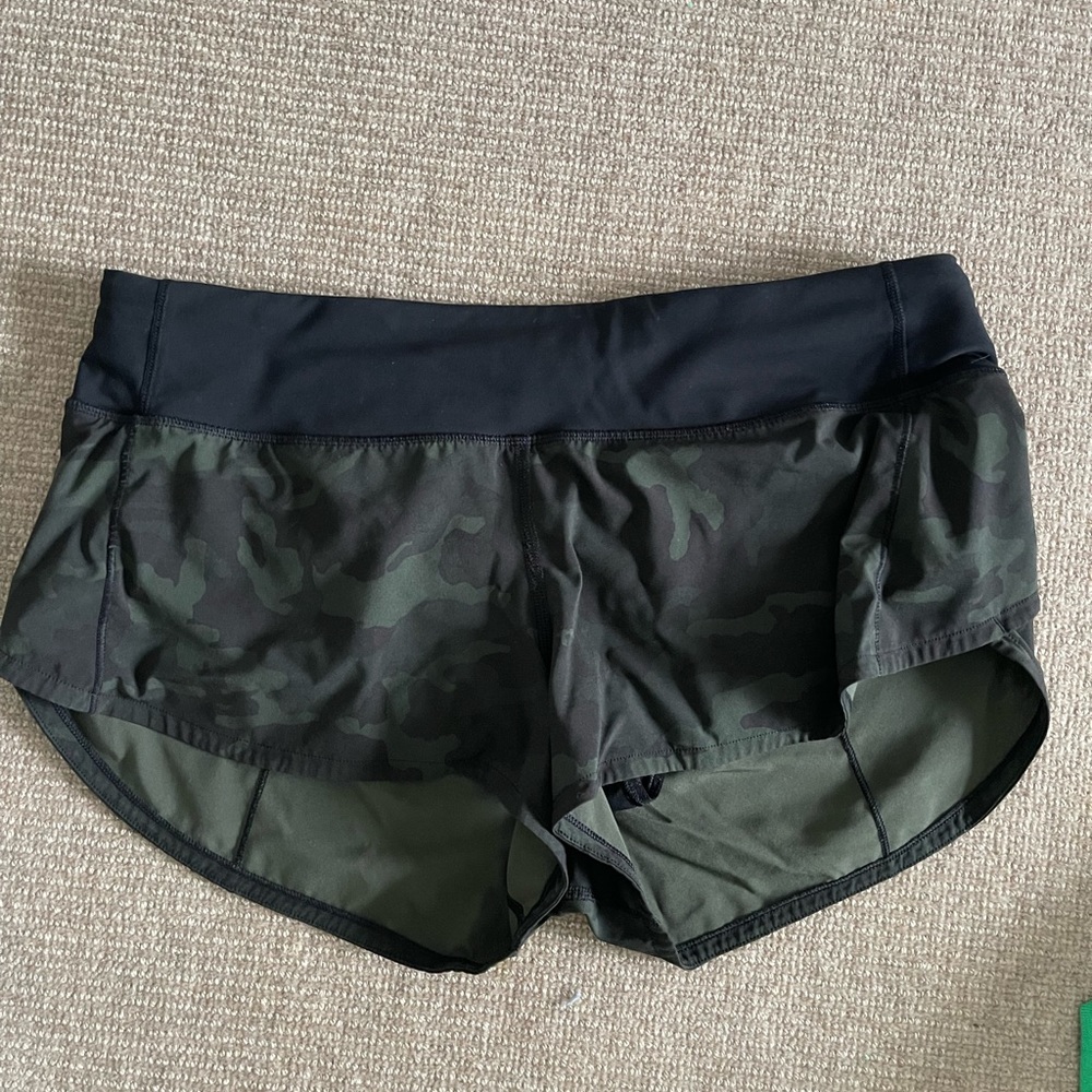 Camo lulu lemon shorts